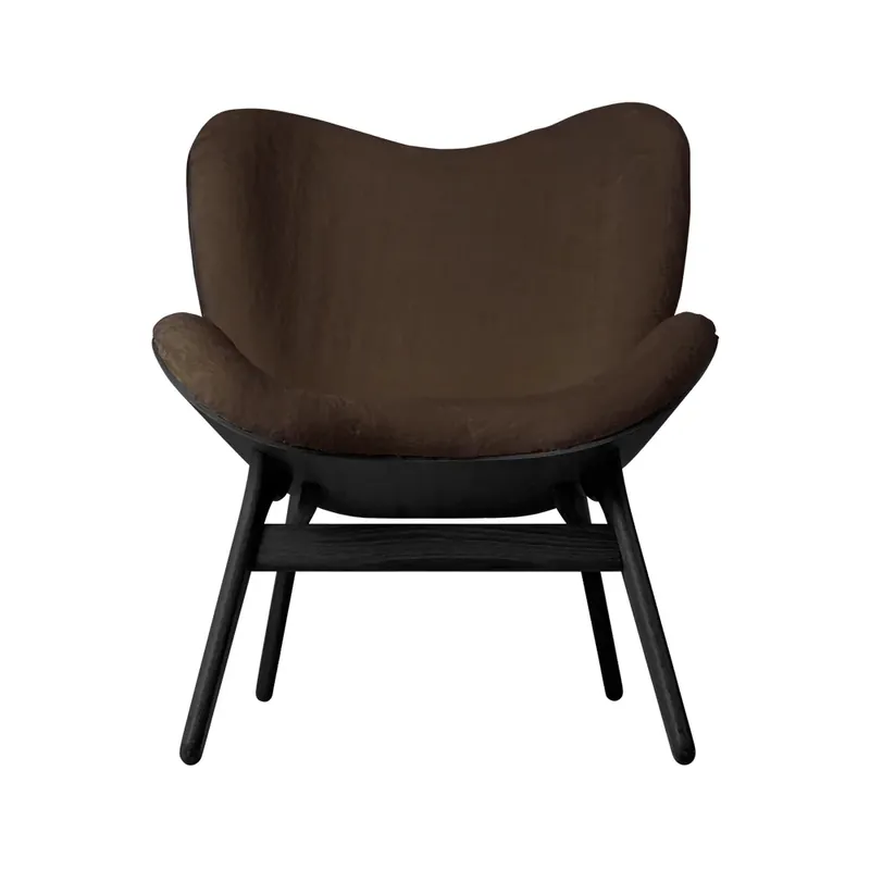 A Conversation Piece Loungestol Black Oak/Teddy Brown Rabatter